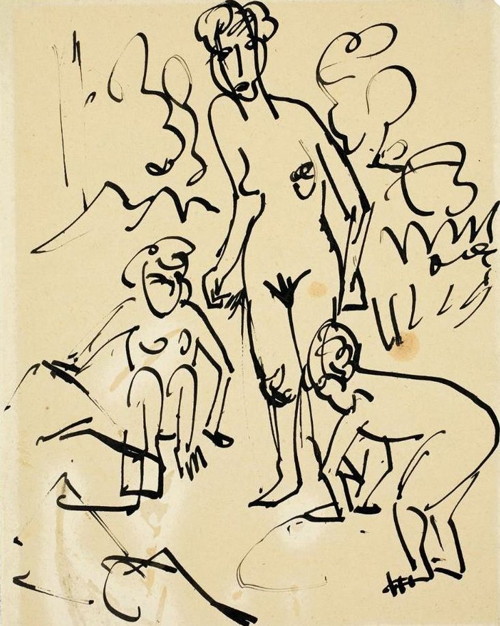 Mutter und Kinder av Ernst Ludwig Kirchner