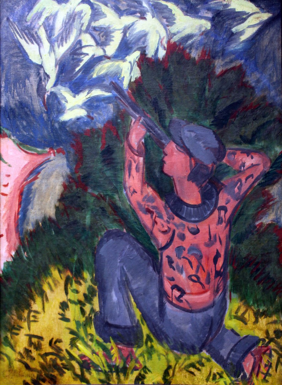 Möwenjäger im Gehölz av Ernst Ludwig Kirchner