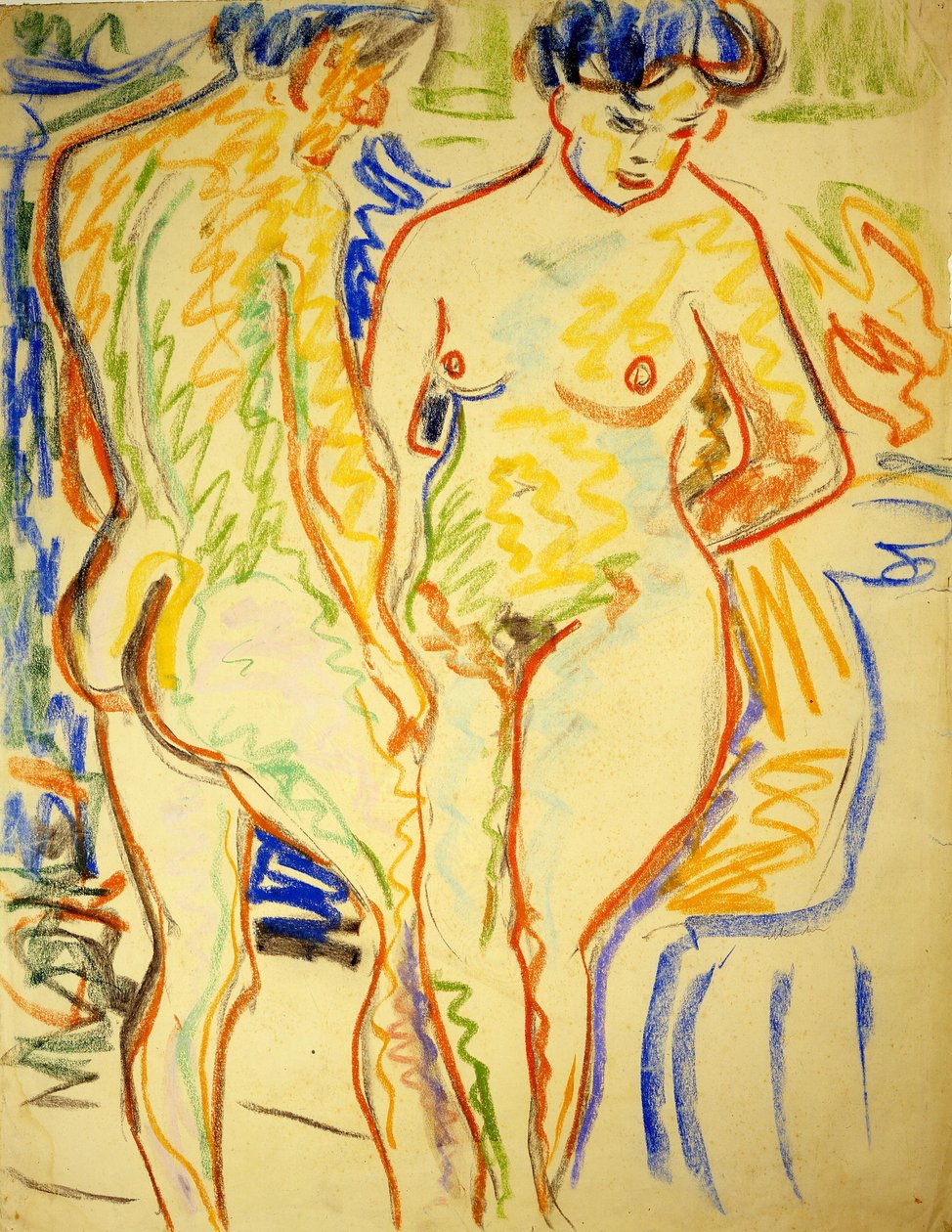 Paar av Ernst Ludwig Kirchner
