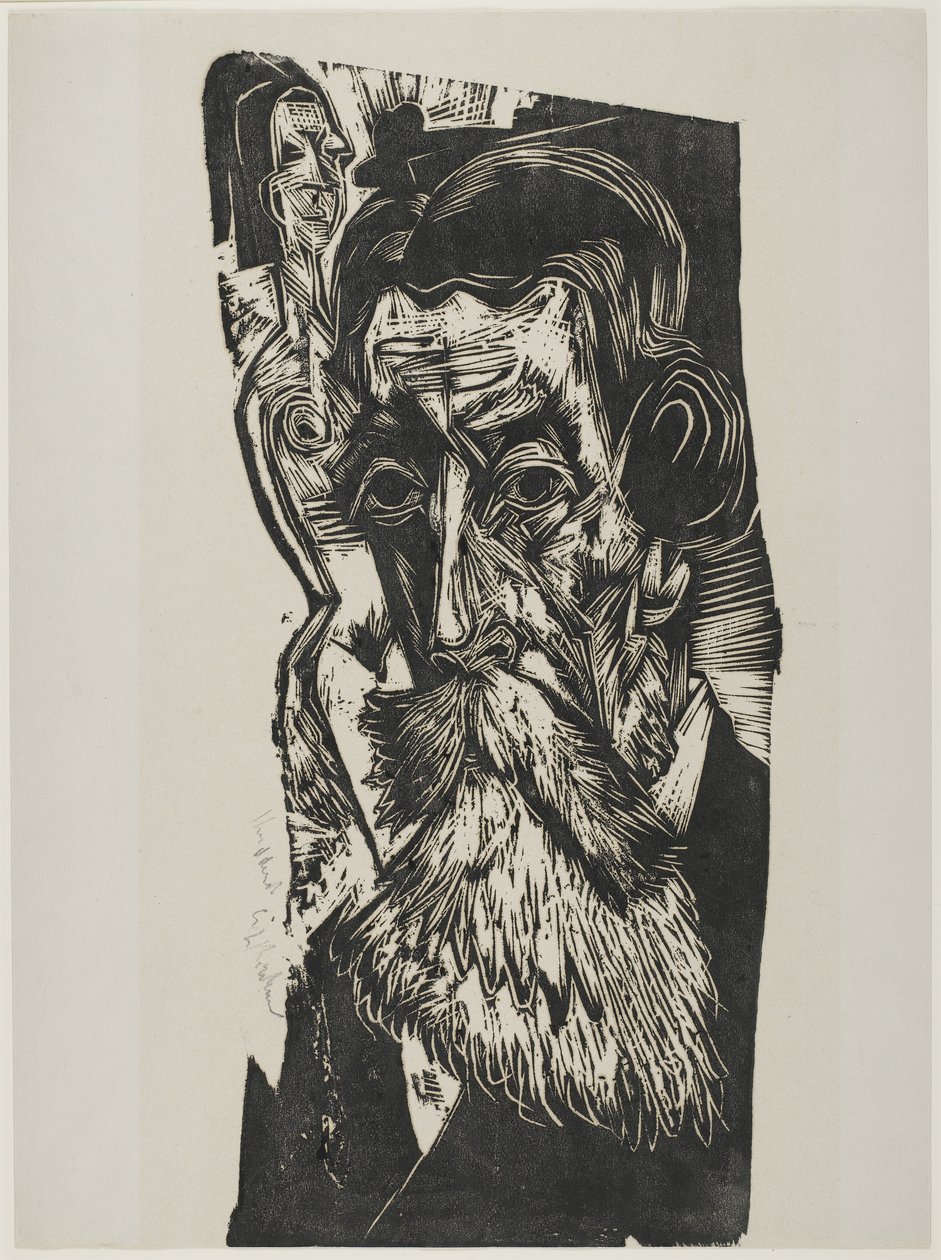 Porträtt av Ludwig Schames, 1917-1918 av Ernst Ludwig Kirchner