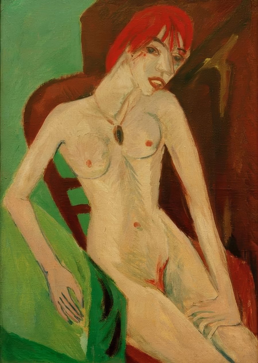 rödhårig av Ernst Ludwig Kirchner