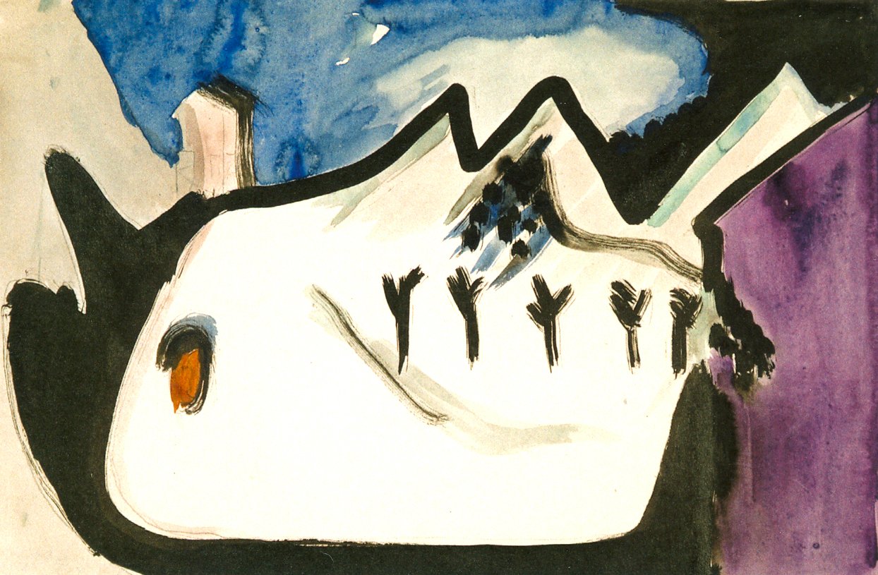 Schneelandschaft av Ernst Ludwig Kirchner