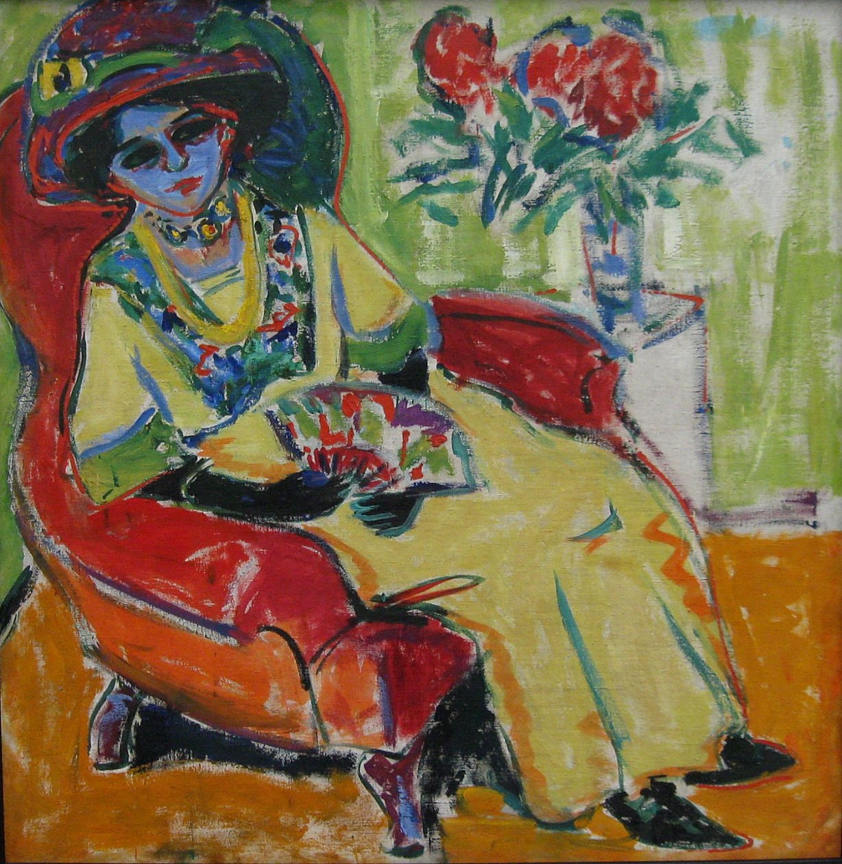 Sittande dam av Ernst Ludwig Kirchner
