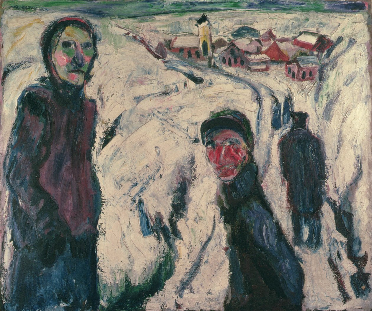 Snölandskap, 1923 av Ernst Ludwig Kirchner