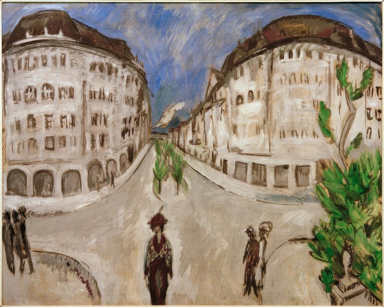 Gata vid Stadtpark Schöneberg av Ernst Ludwig Kirchner