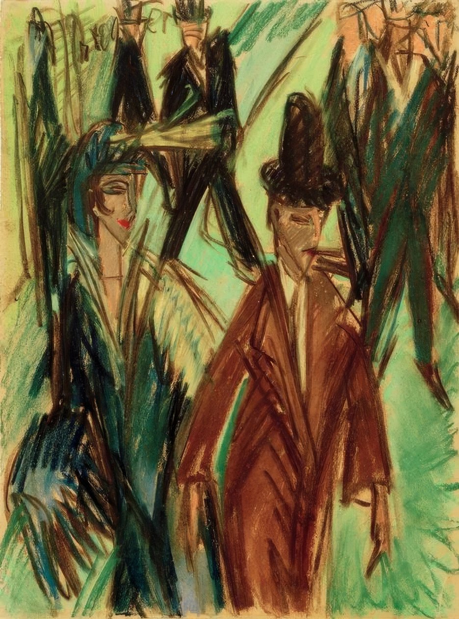 Gatubild av Ernst Ludwig Kirchner