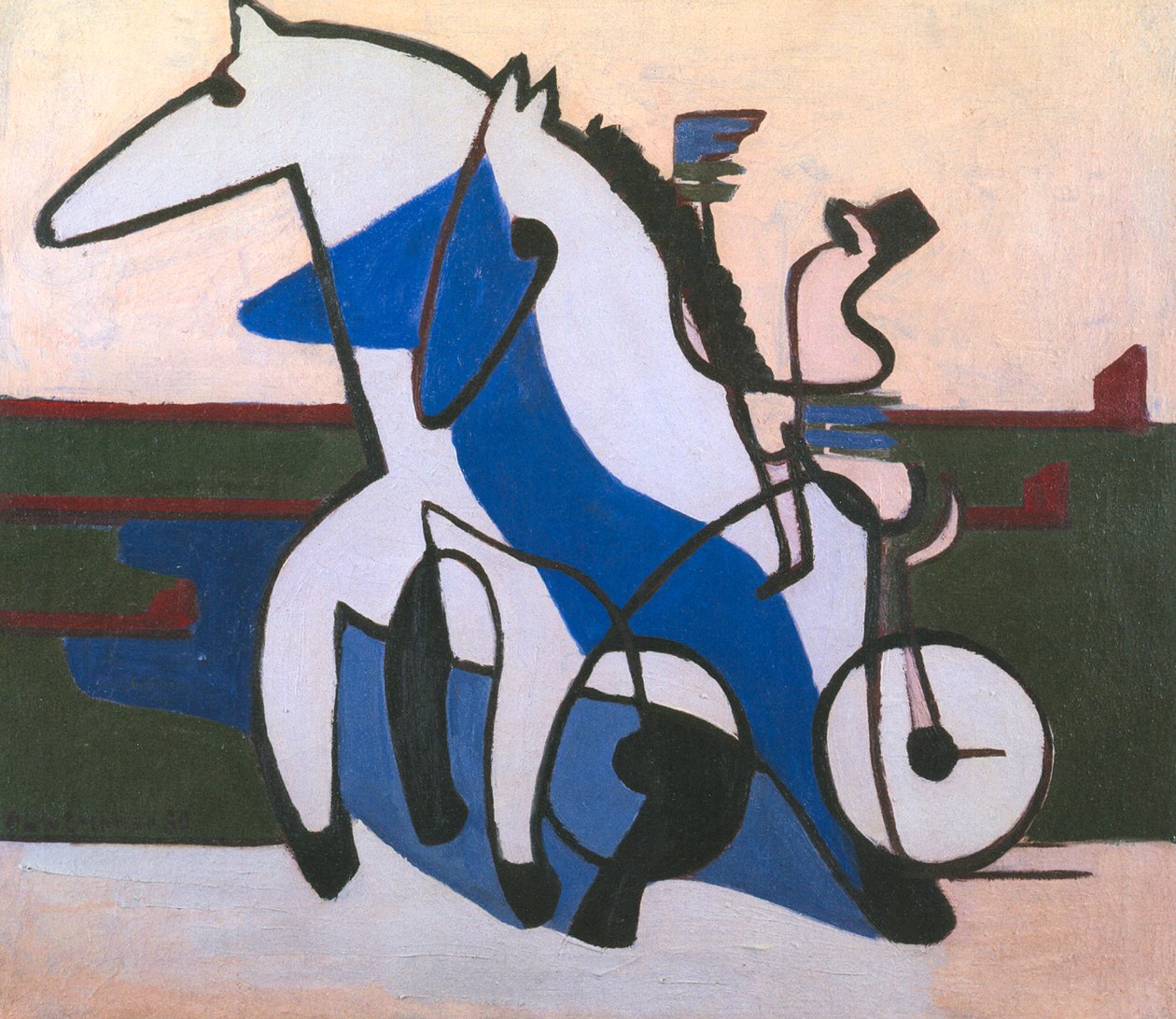 Trabergespann av Ernst Ludwig Kirchner