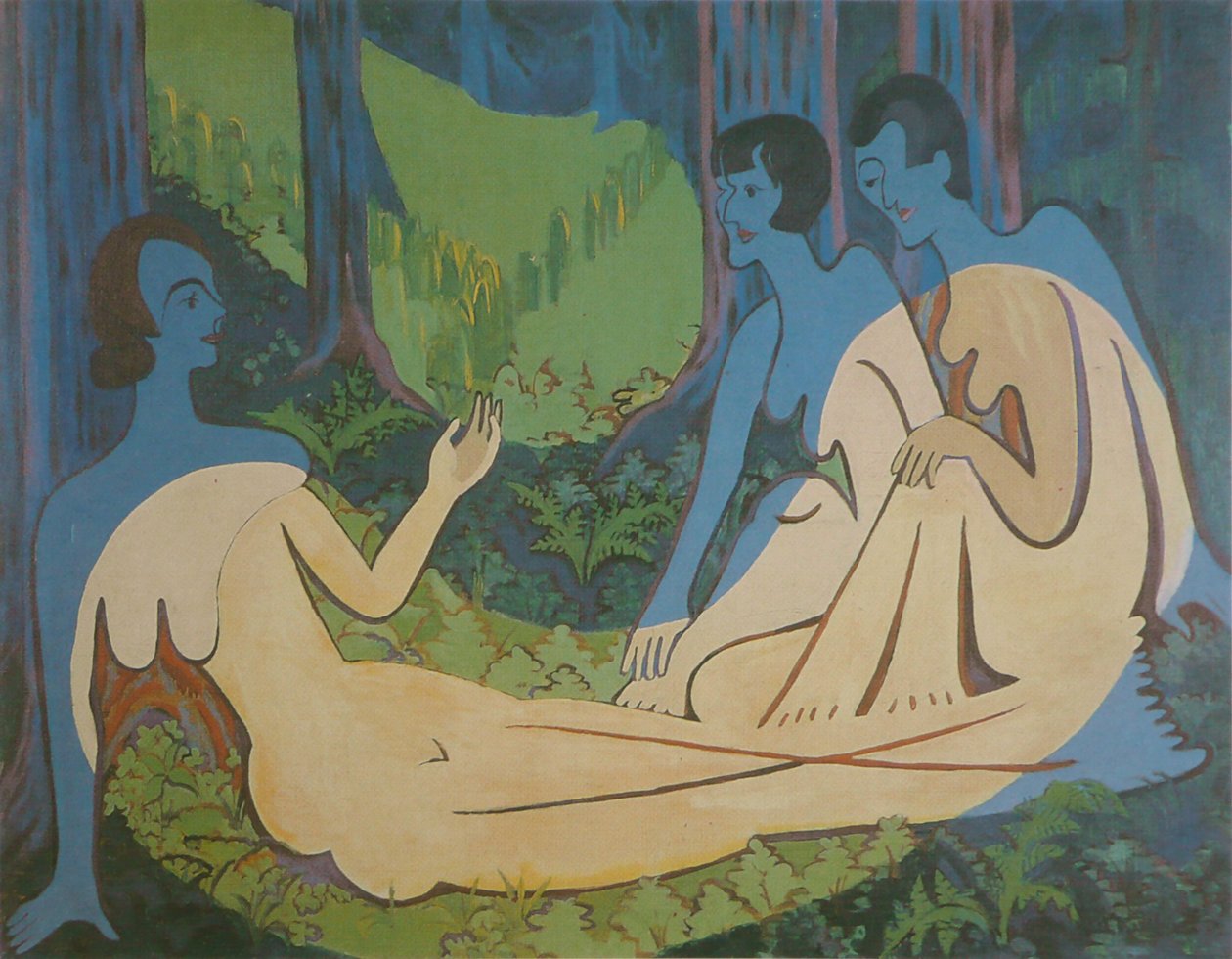 Trois nus av Ernst Ludwig Kirchner