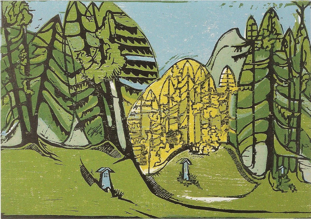 Waldfriedhof av Ernst Ludwig Kirchner