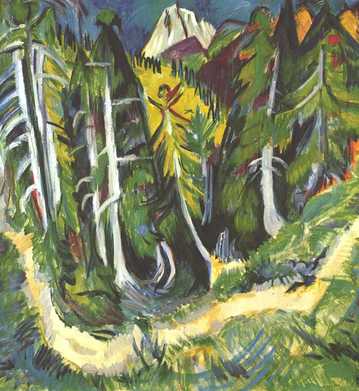Waldschlucht av Ernst Ludwig Kirchner