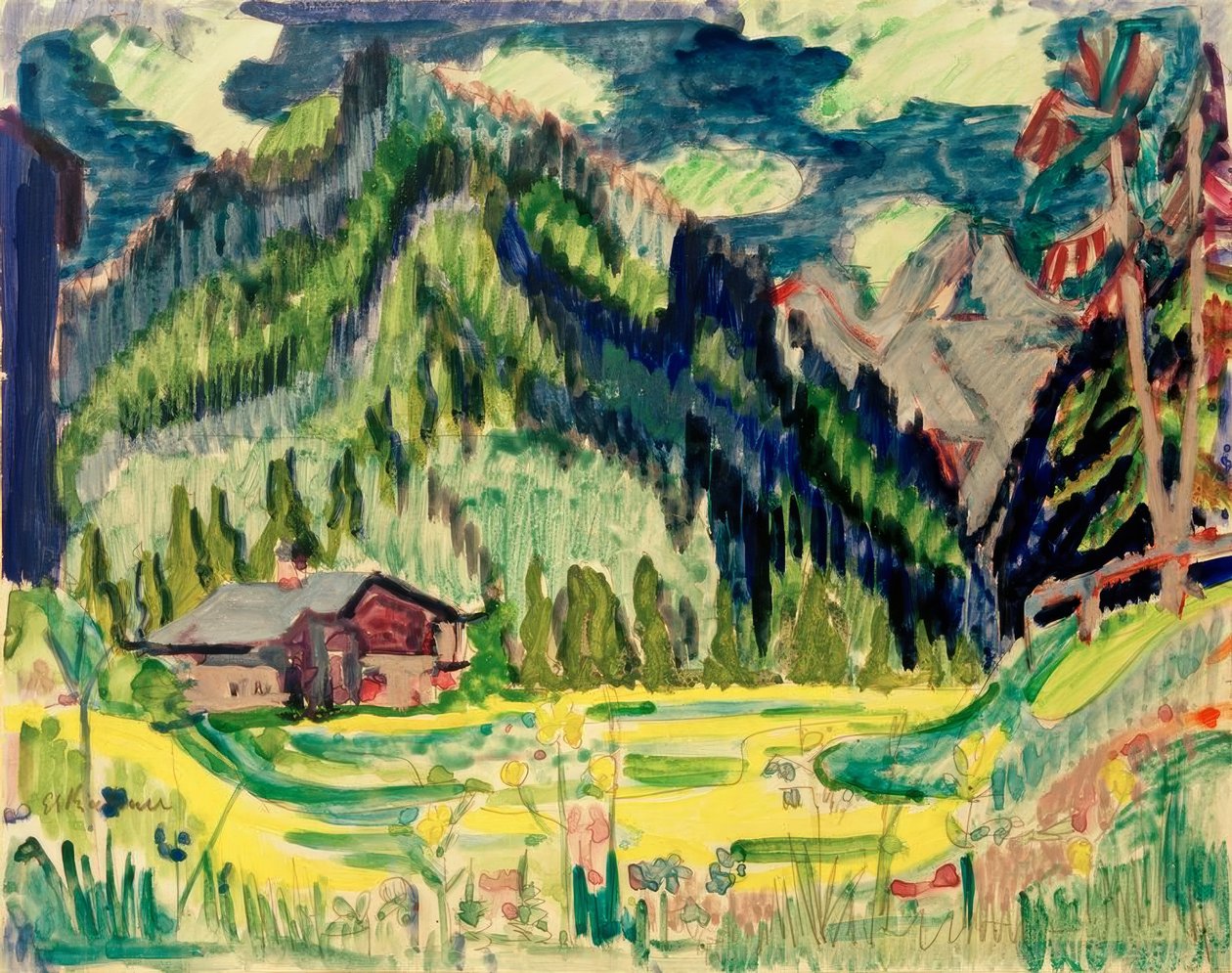 Wildboden av Ernst Ludwig Kirchner