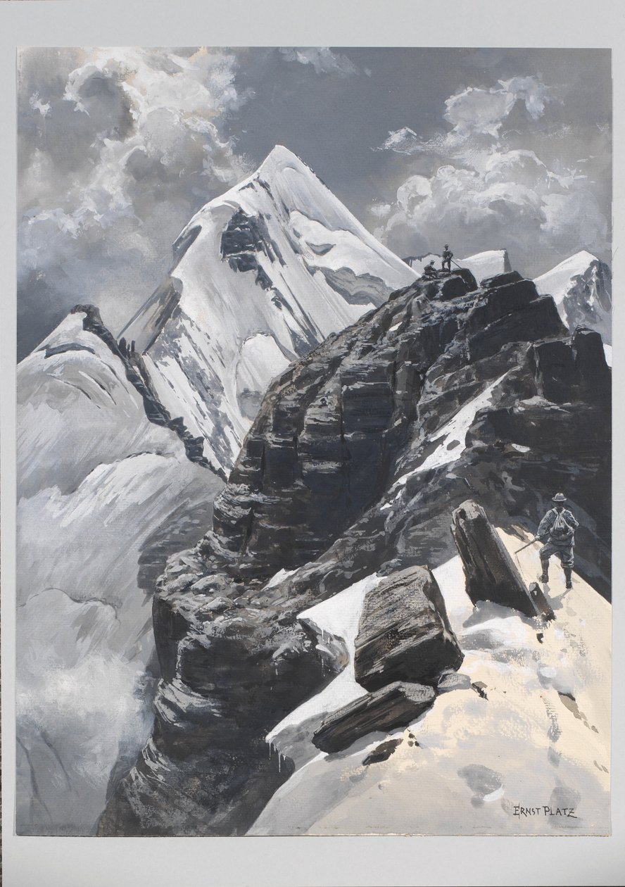 Ernst Platz, Schollhornplatte, Watzmann Ostwand av Ernst Platz
