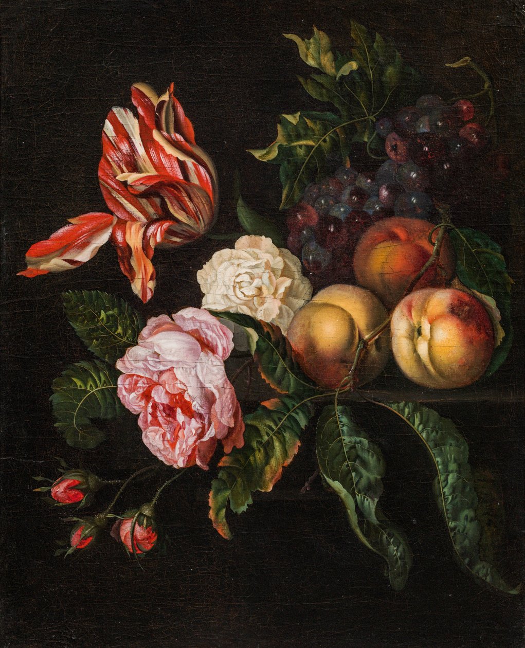 Still-life with peaches av Ernst Stuven