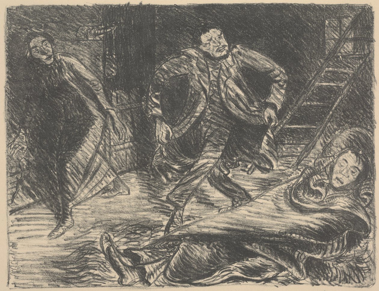 Desperate Dance, illustration till pjäsen "Der Arme Vetter (The Poor Cousin)" av Ernst Barlach