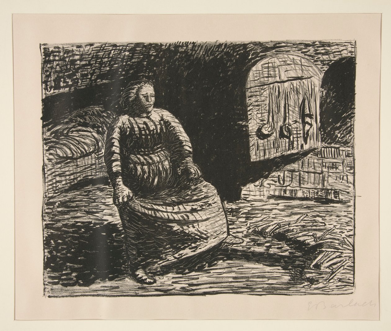 Kvinna vid härden av Ernst Barlach