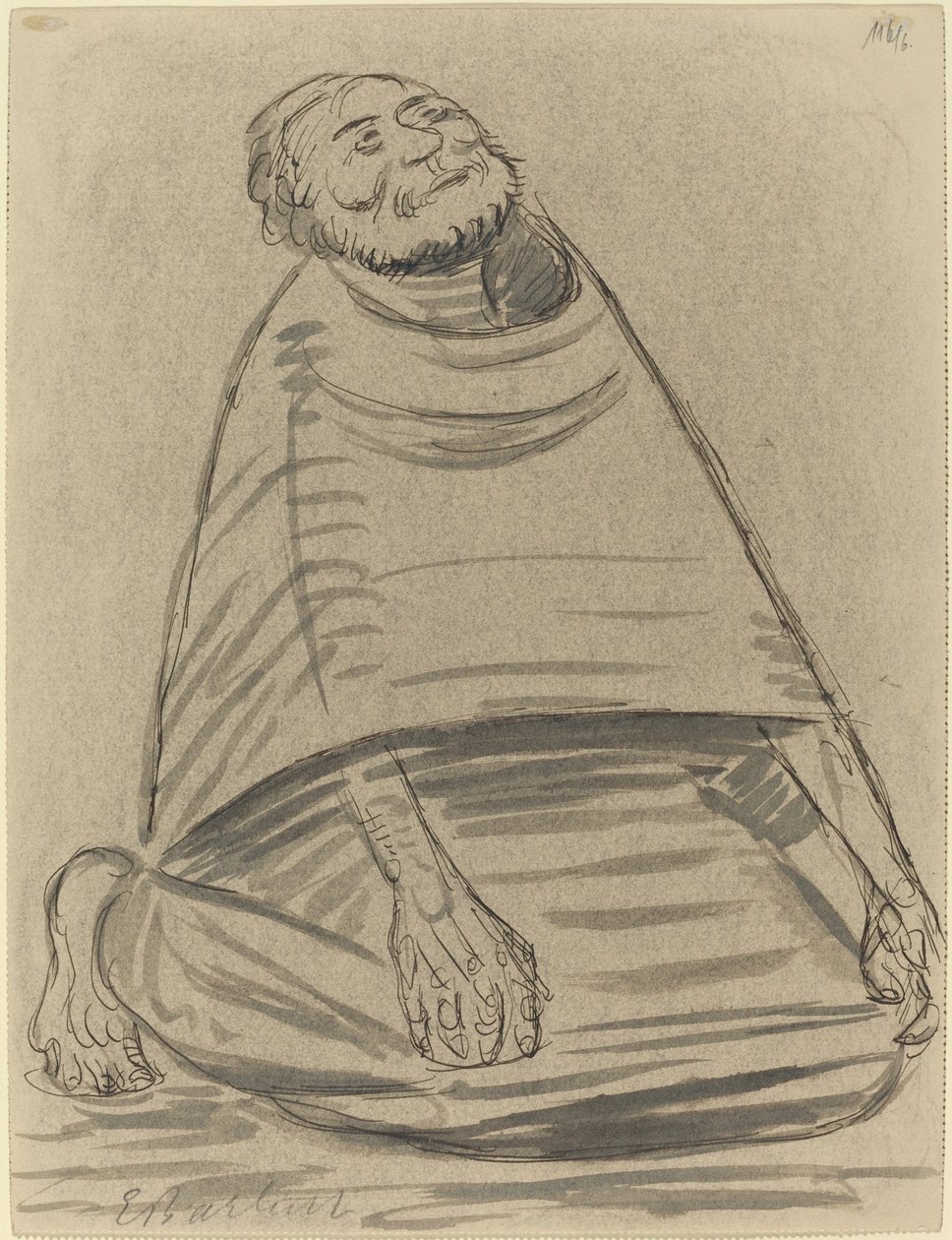 Man på knä av Ernst Barlach