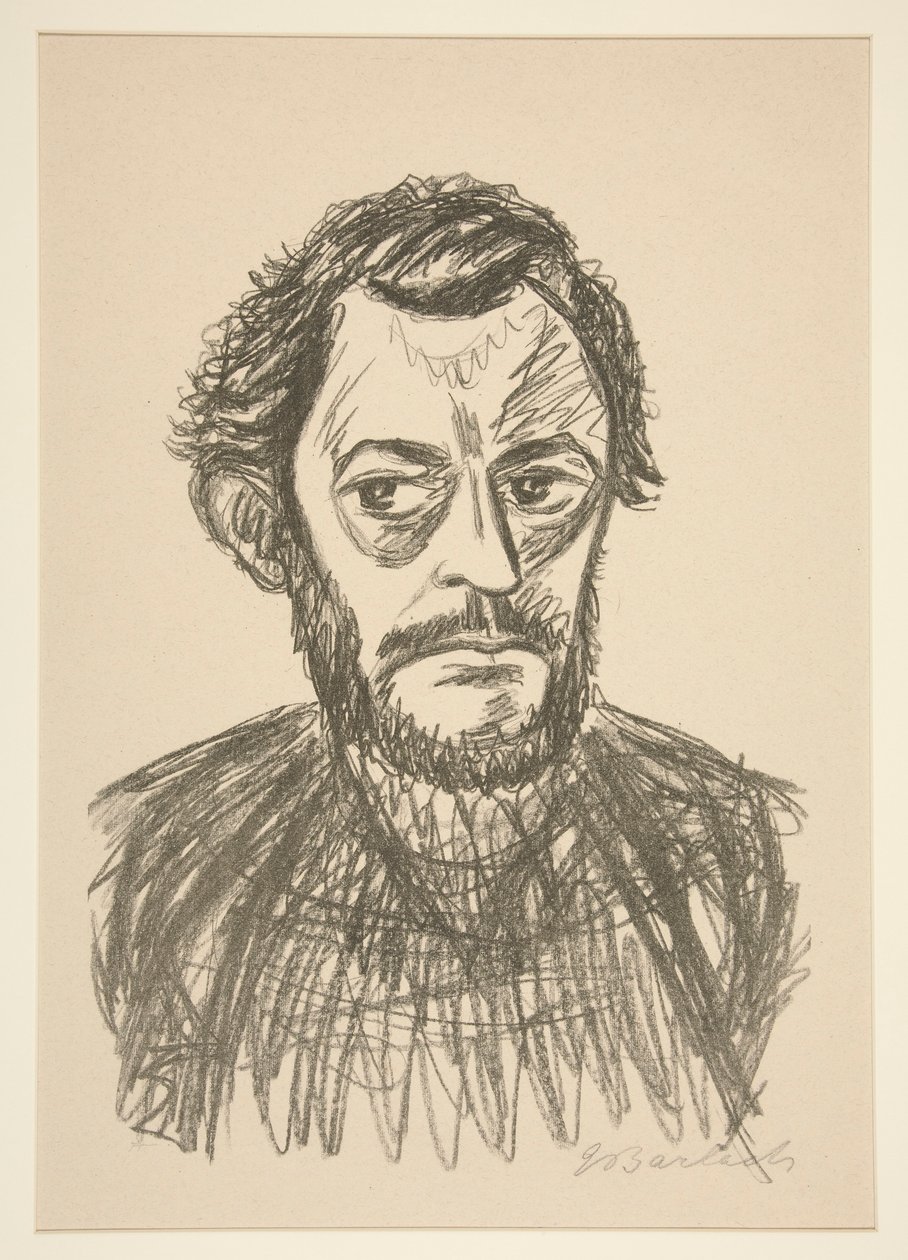 Självporträtt III (Självporträtt III) av Ernst Barlach
