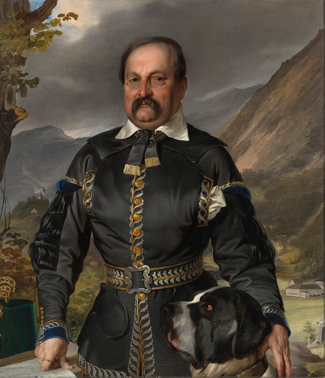 Tyska: Franz Anton Ritter von Jakomini i gruvarbetaruniform av Ernst Christian Moser