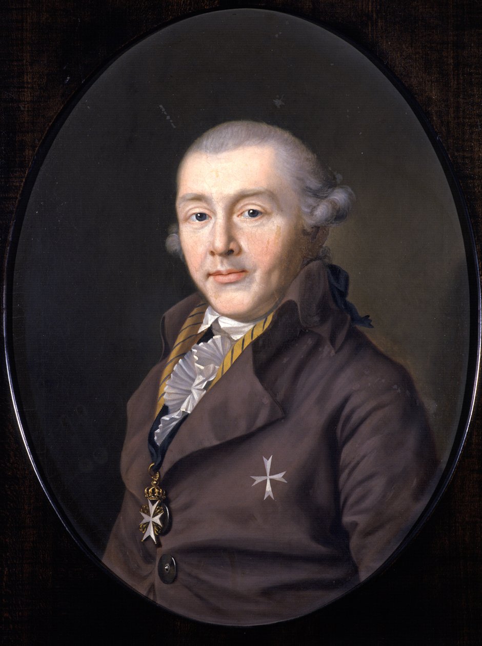 Porträtt av Prins August av Sachsen-Gotha-Altenburg, 1795 av Ernst Christian Specht