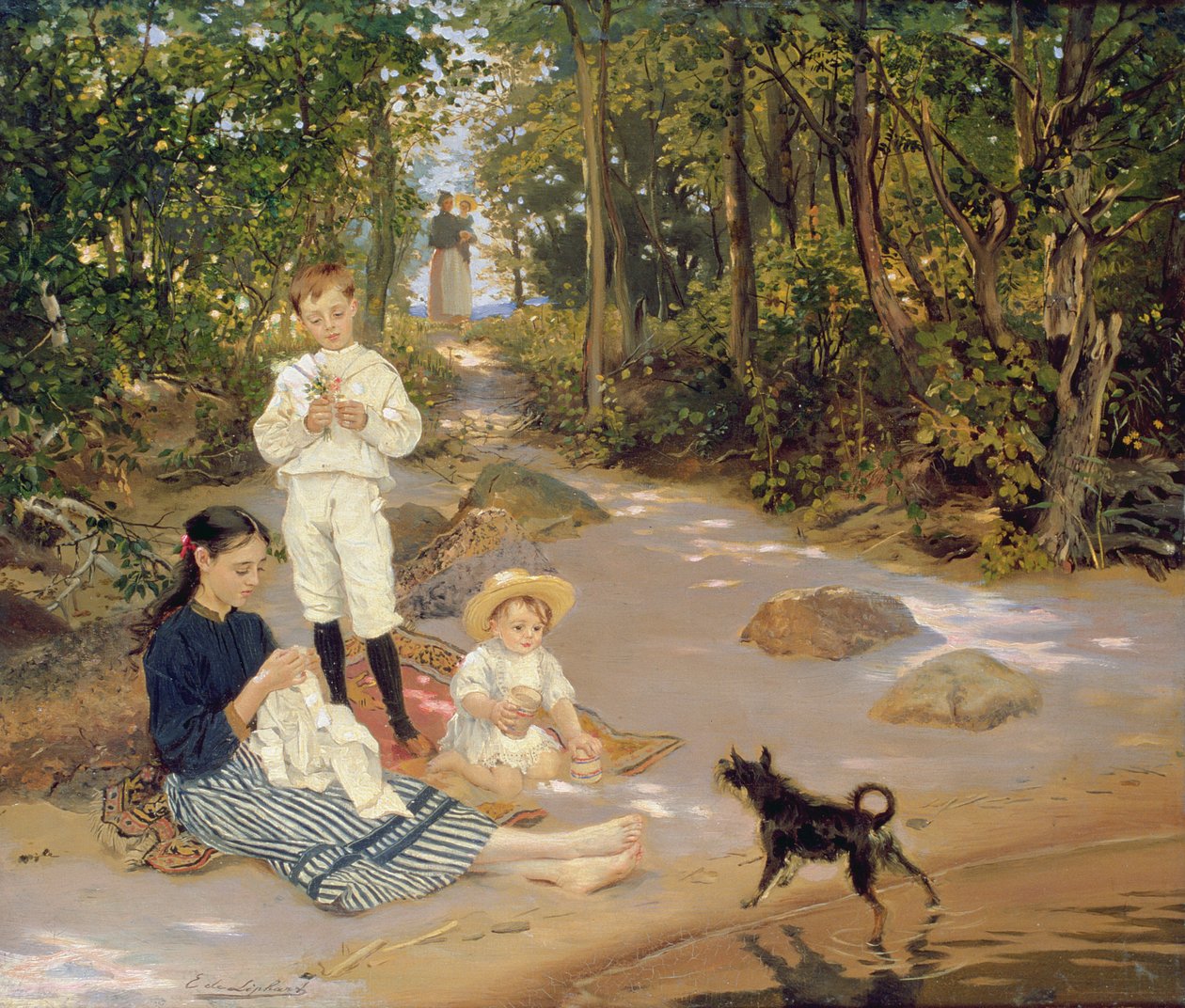 Konstnärsfamiljen, 1880-talet av Ernst Friedrich von Liphardt