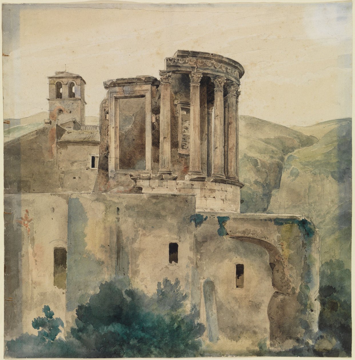Vestas tempel i Tivoli av Ernst Fries