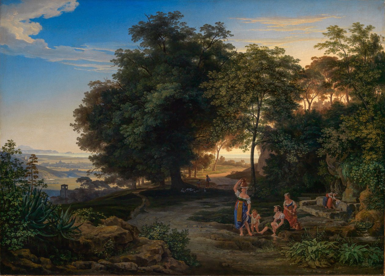 Landskap i Latinska bergen av Ernst Fries