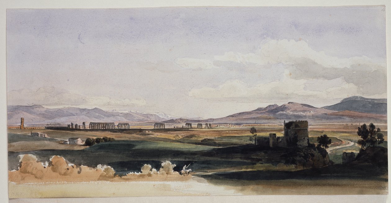 Romerska Campagnan och Albanobergen av Ernst Fries