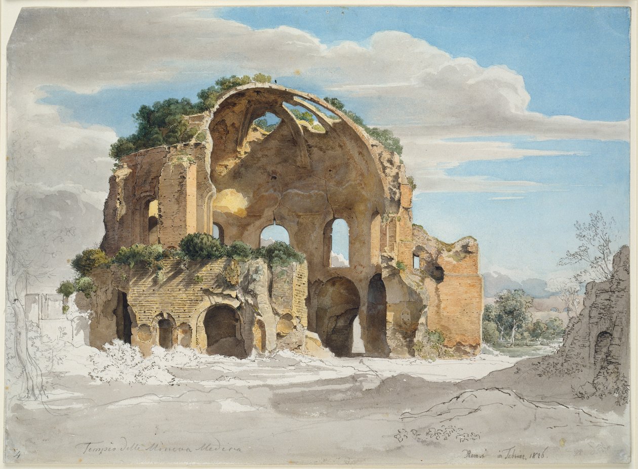 Minerva Medicas tempel i Rom av Ernst Fries