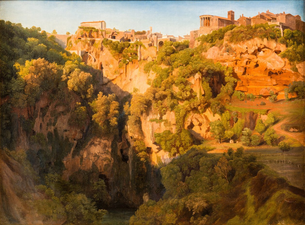 Vattenfallen i Tivoli med Ponte Lupo, Vestas tempel och Sibyllans tempel
Vattenfallen i Tivoli med Ponte Lupo, Vestas tempel och Sibyllans tempel av Ernst Fries