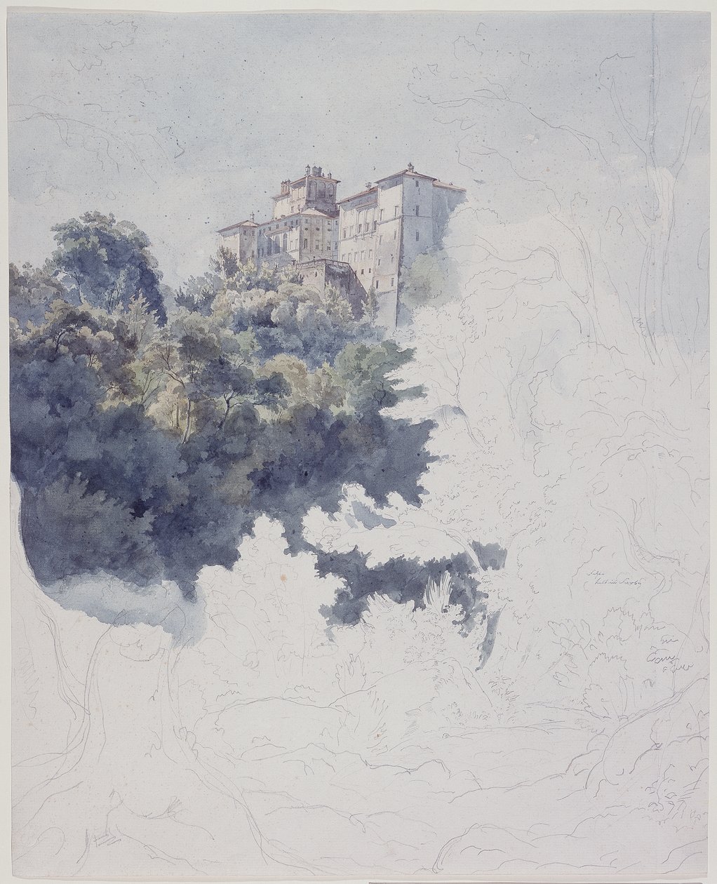 Villa Chigi nära Ariccia av Ernst Fries