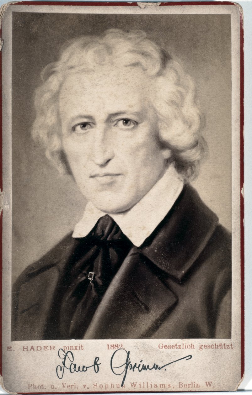 Porträtt av Jacob Grimm av Ernst Hader