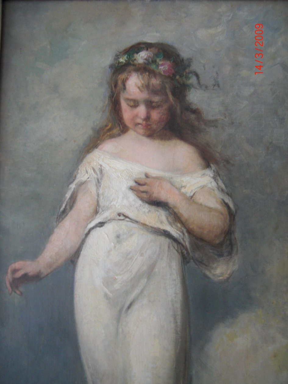 Elisabeth (1871-1879), näst äldsta dotter till konstnären av Ernst Hildebrand
