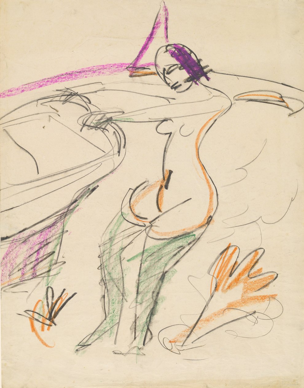 Badare, 19121913. av Ernst Ludwig Kirchner