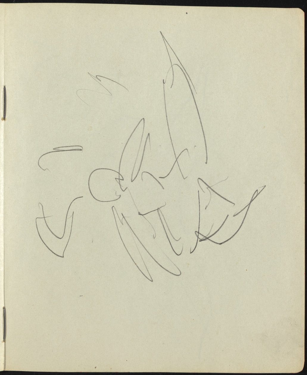 Dansare och artister sida från en skissbok, ca. 1911. av Ernst Ludwig Kirchner