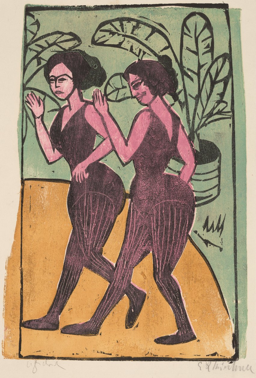 Engelska stegdansare, 1911. av Ernst Ludwig Kirchner