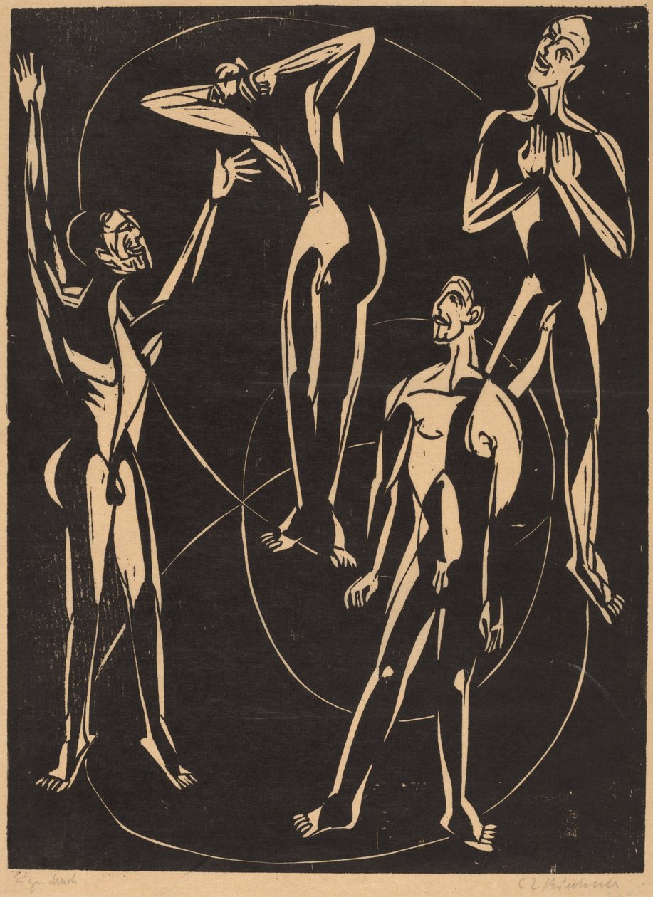 Känslor, 1937. av Ernst Ludwig Kirchner