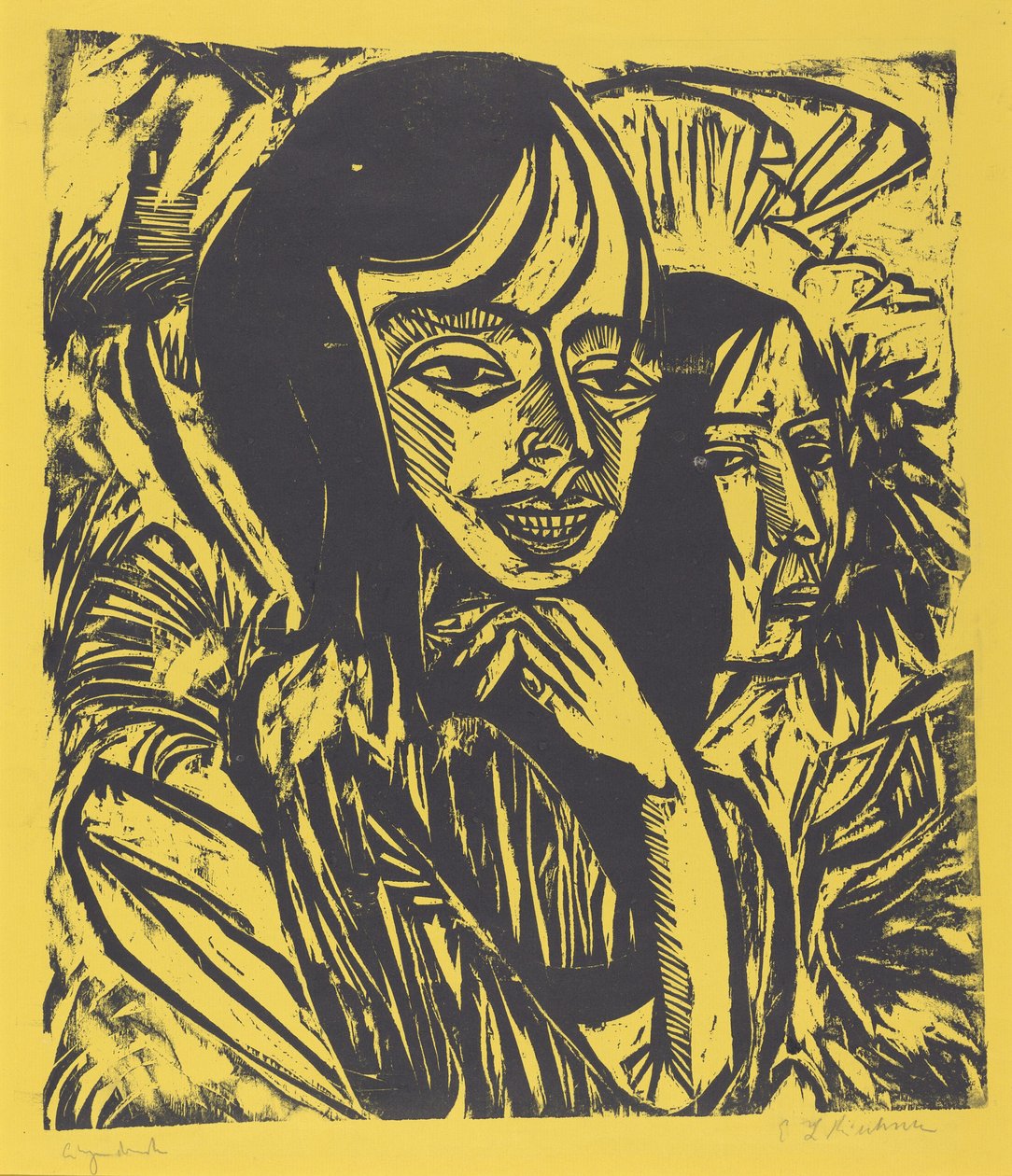 Fehmarn Girls, 1913. av Ernst Ludwig Kirchner