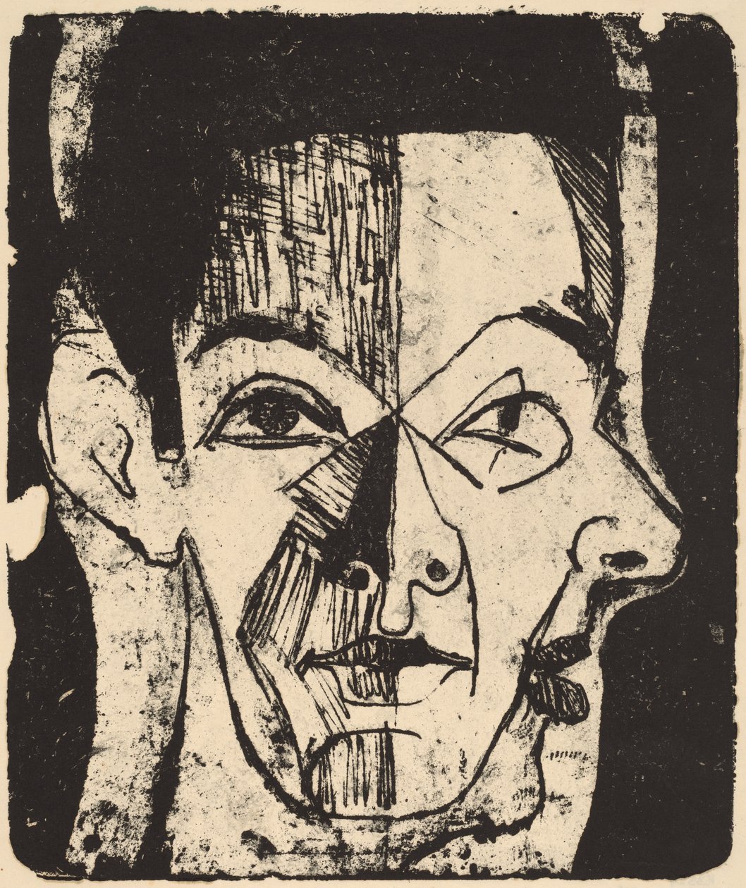 Huvudstudie, 1926. av Ernst Ludwig Kirchner