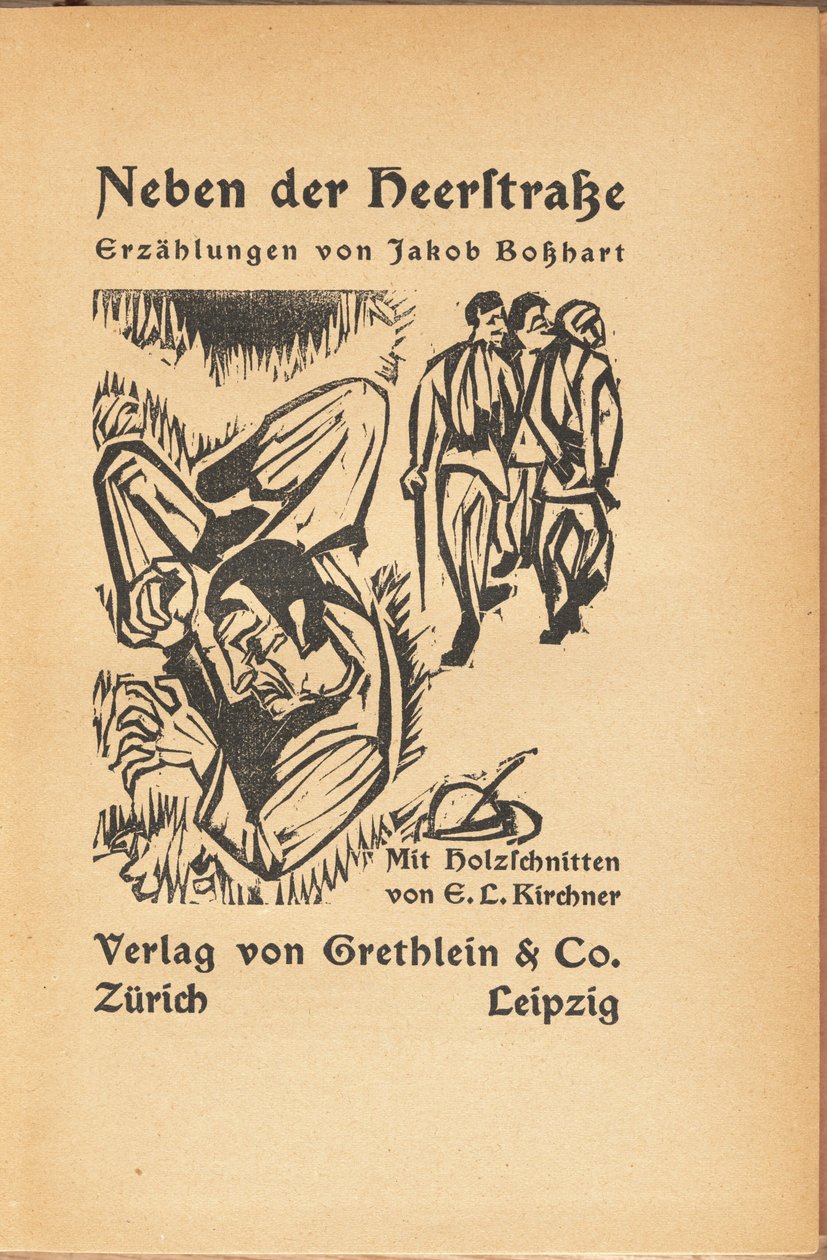 Jakob Bolsharat: Neben der Heyerstrasse Jakob Bashart: Near Main Street, 1923. av Ernst Ludwig Kirchner