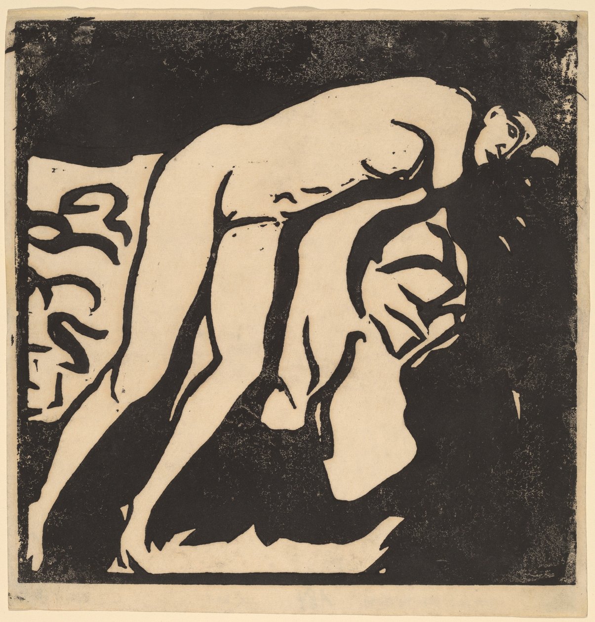 Naken flicka, 1906. av Ernst Ludwig Kirchner