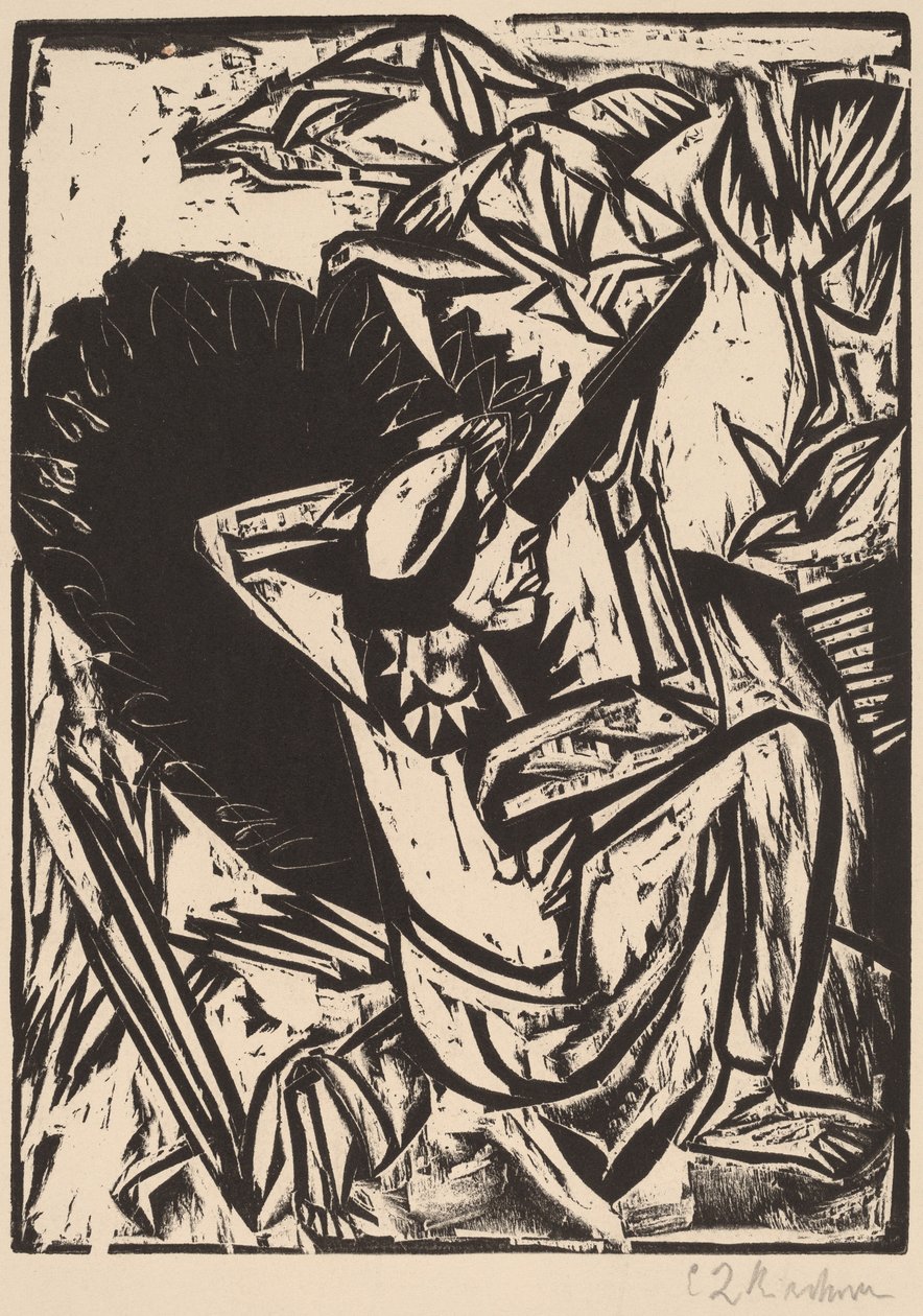 Måsjägaren, 1913. av Ernst Ludwig Kirchner