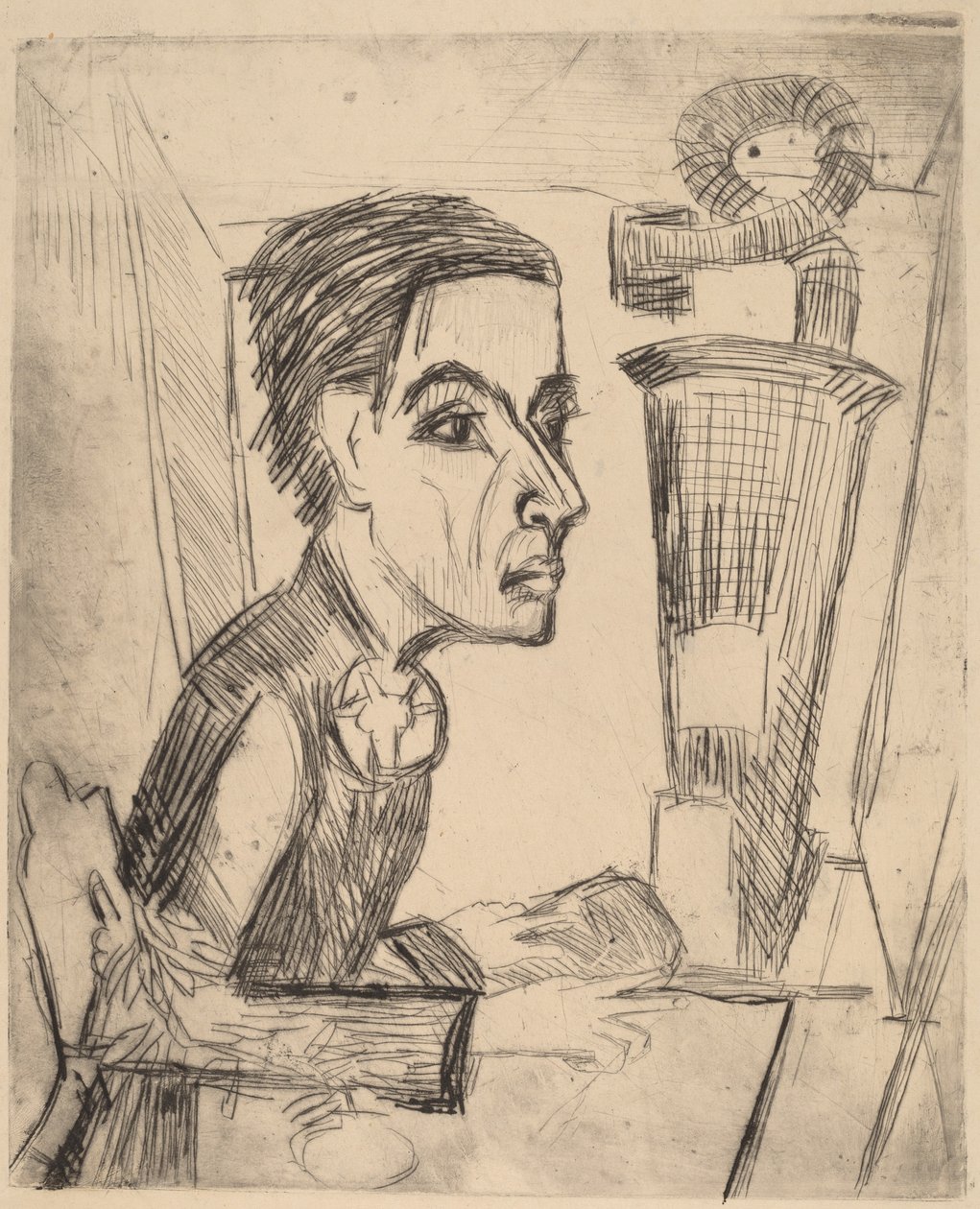 Målaren, 1923. av Ernst Ludwig Kirchner