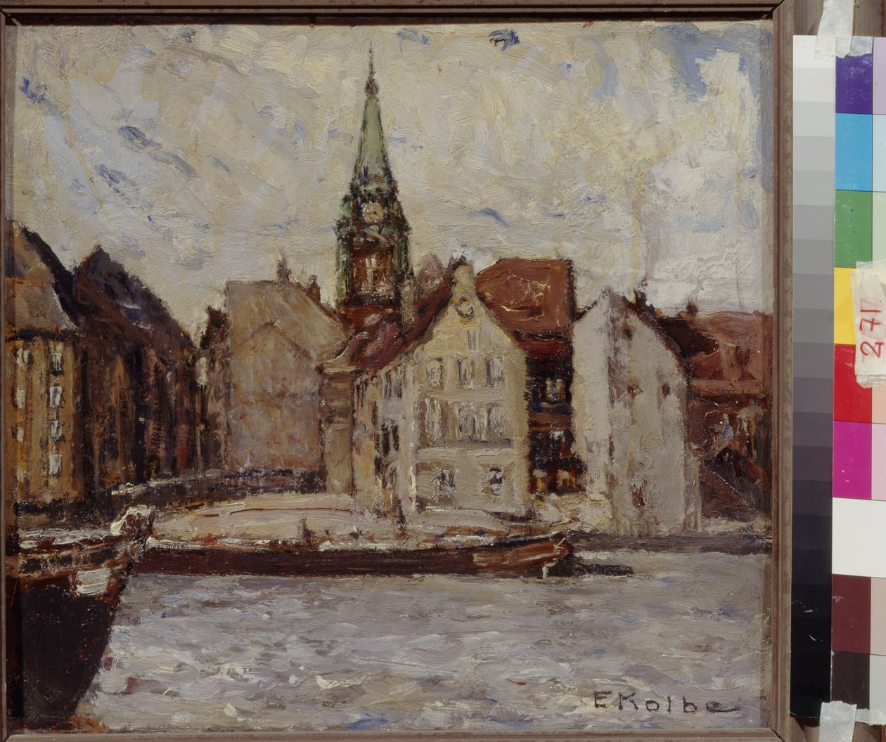 Neukoelln (New Coelln) av Kolbe, Ernst (1876-1945). Olja på kartong, Mått: 37,5x40. State A. Pushkin Museum of Fine Arts, Moskva av Ernst Kolbe