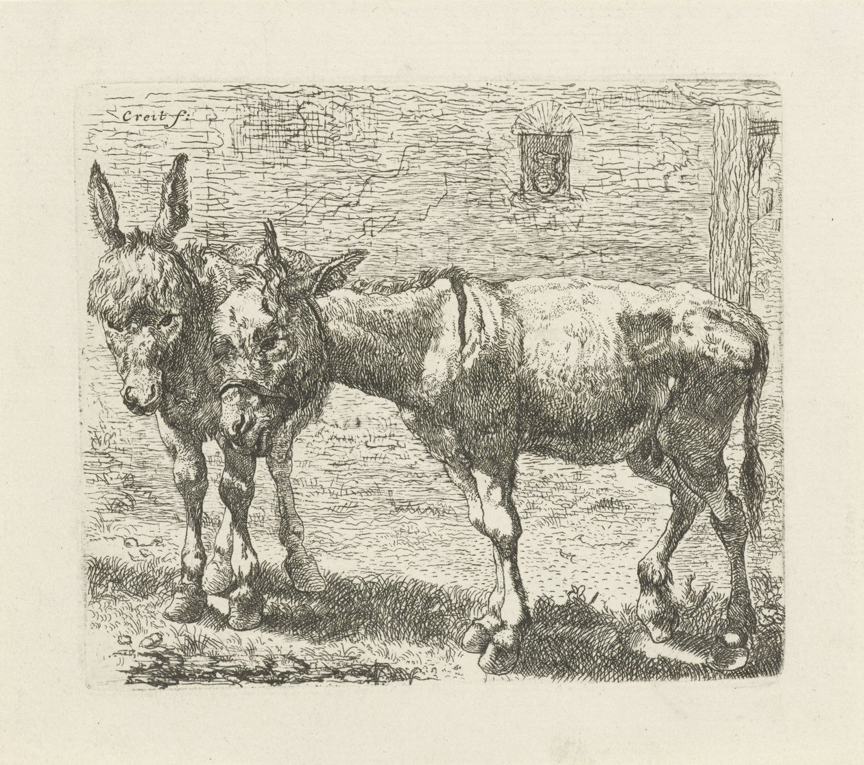 Två åsnor av Ernst Ludwig Creite