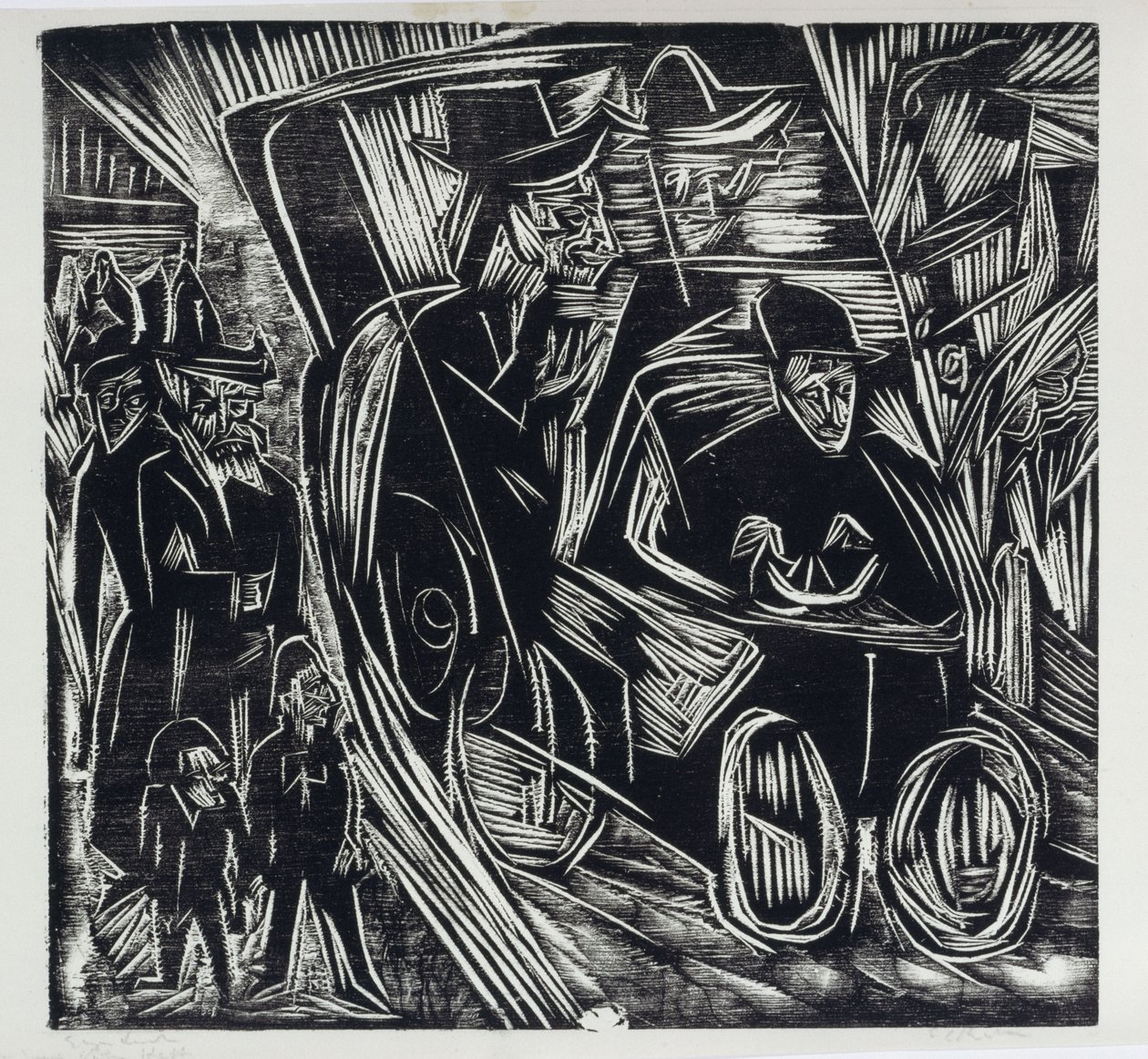 Absalom skipar rätt i sin fars ställe av Ernst Ludwig Kirchner