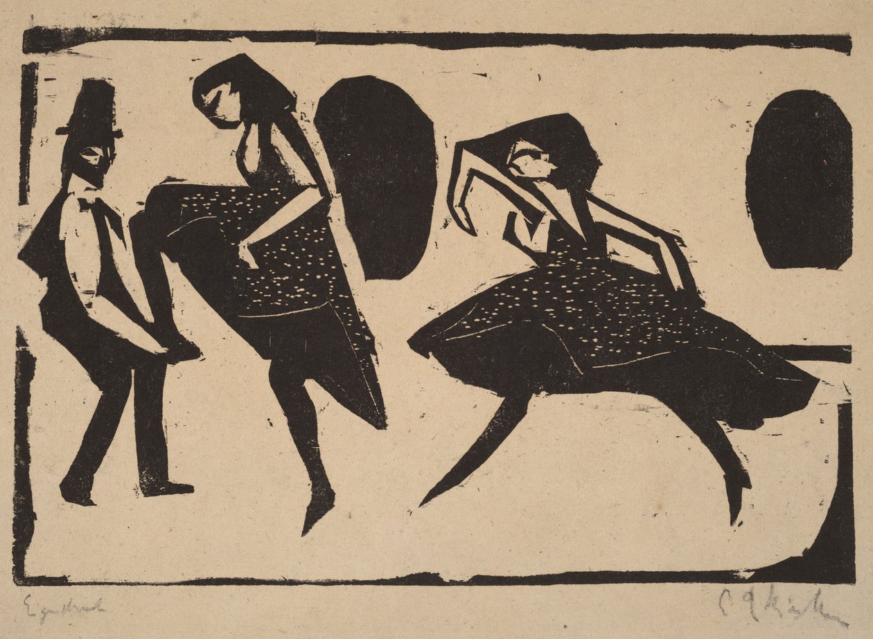 Akrobatisk dans av Ernst Ludwig Kirchner