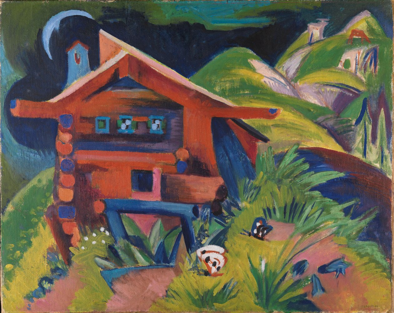 Alpstuga av Ernst Ludwig Kirchner