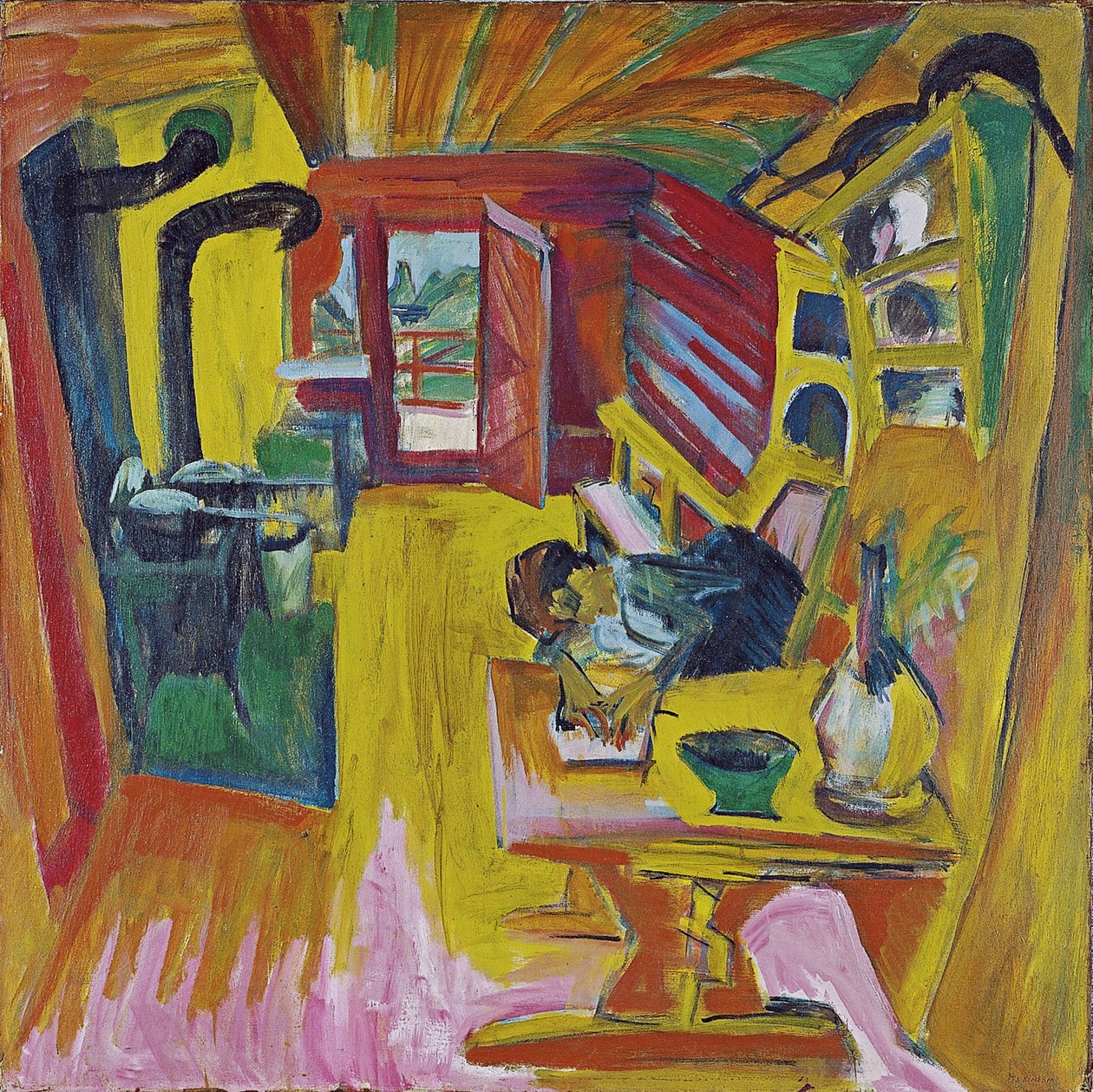 Alpine Kitchen, 1918 av Ernst Ludwig Kirchner