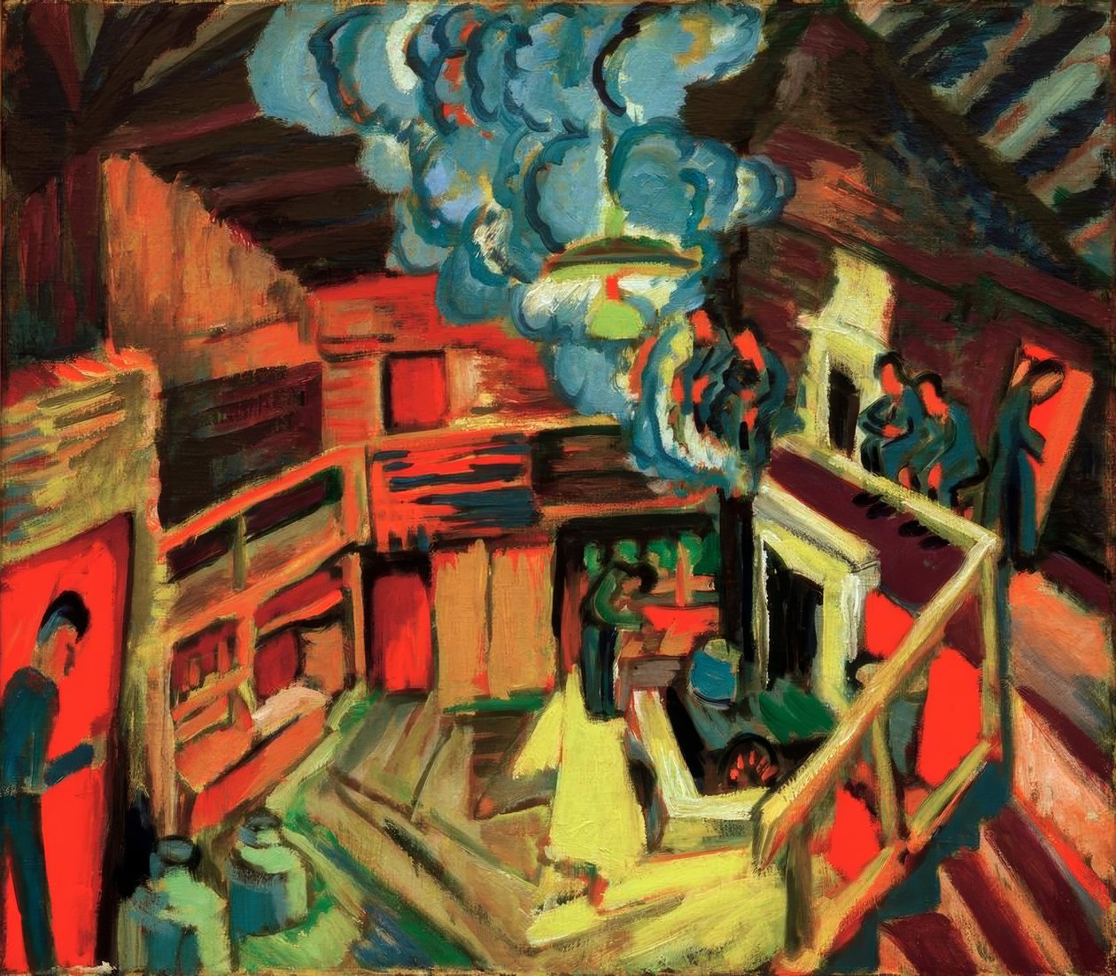 Gammal mejerikoja av Ernst Ludwig Kirchner