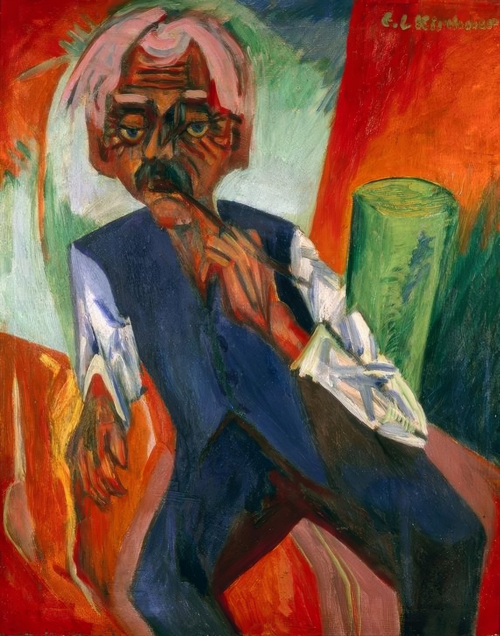 Gammal bonde av Ernst Ludwig Kirchner